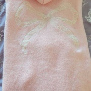 Aeropostale Light Pink Sweater with Lace Bow